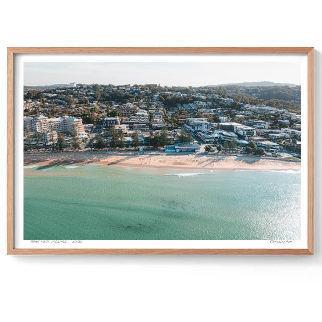 Esplanade – Aerial Coastal Print of Terrigal Beach, NSW