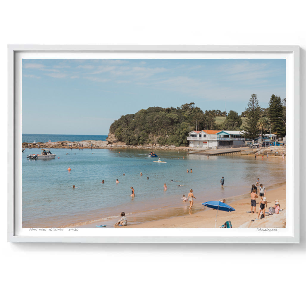 Family Life – Aerial Coastal Print of Terrigal Beach, NSW