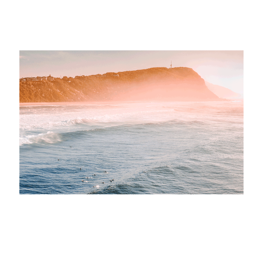 Mistview – Aerial Beach Print of Forresters Beach, NSW