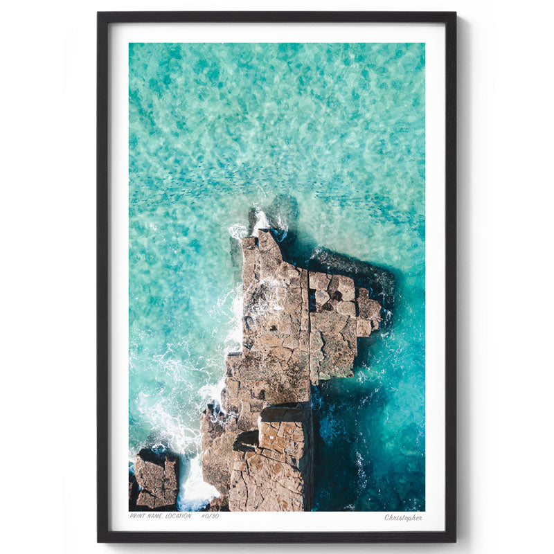 Passing By – Aerial Print of North Avoca Beach, NSW