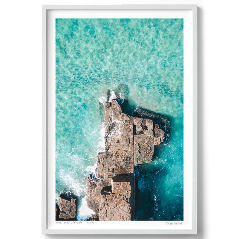 Passing By – Aerial Print of North Avoca Beach, NSW