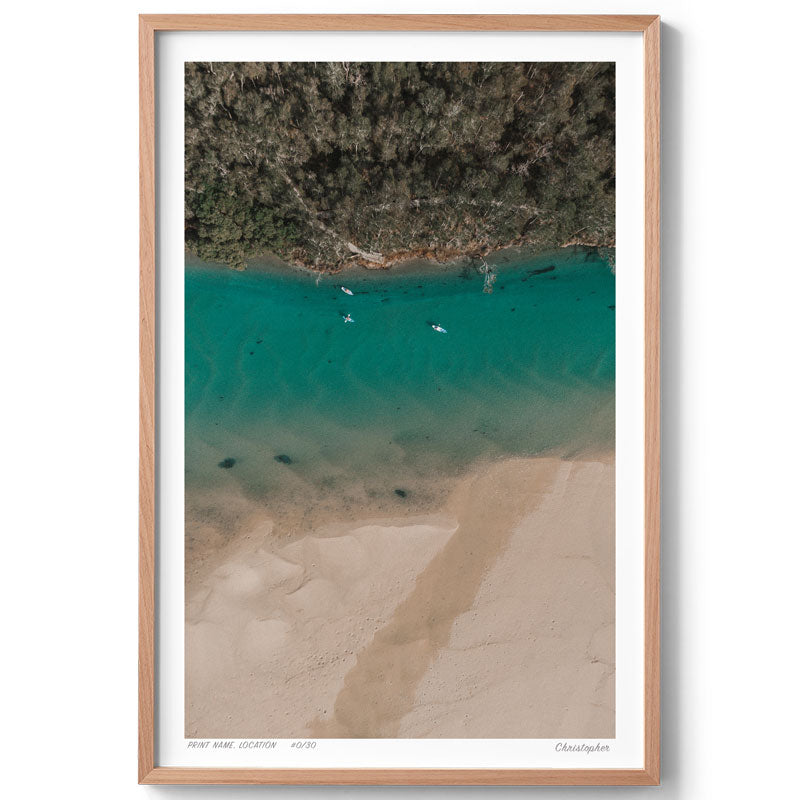 Corindi River Print - Red Rock, NSW