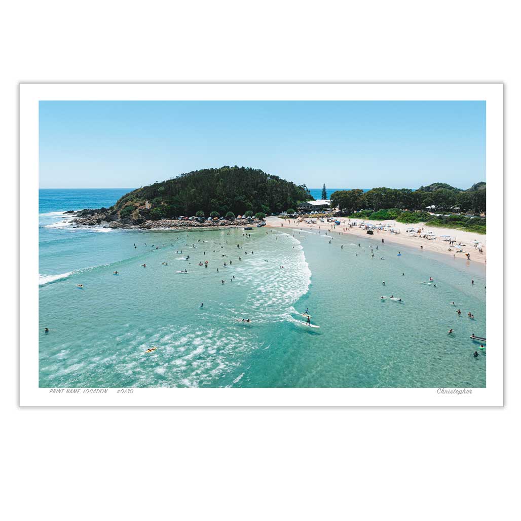 Scotts Head Aerial – Summer Surf