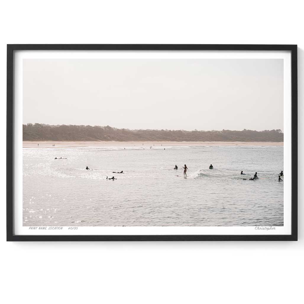 Scotts Head Sunset Surf Print