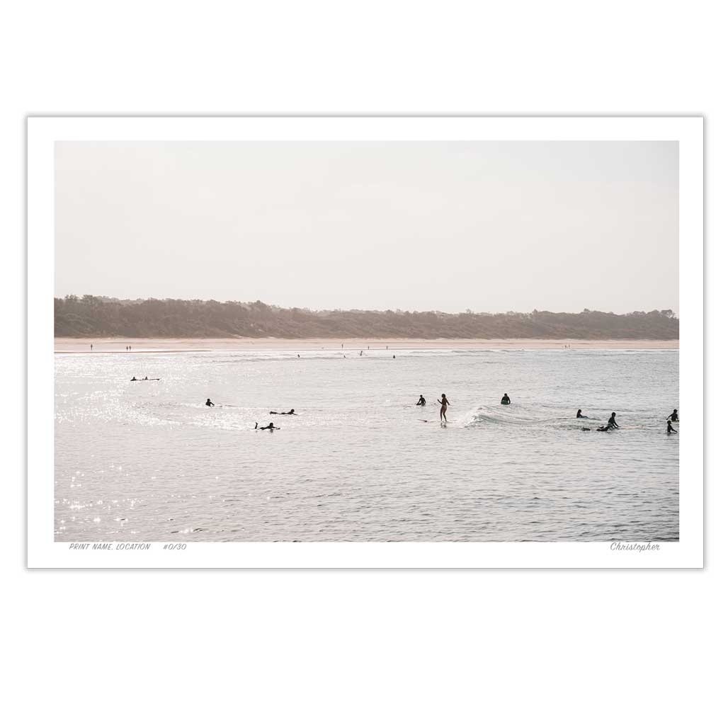 Scotts Head Sunset Surf Print