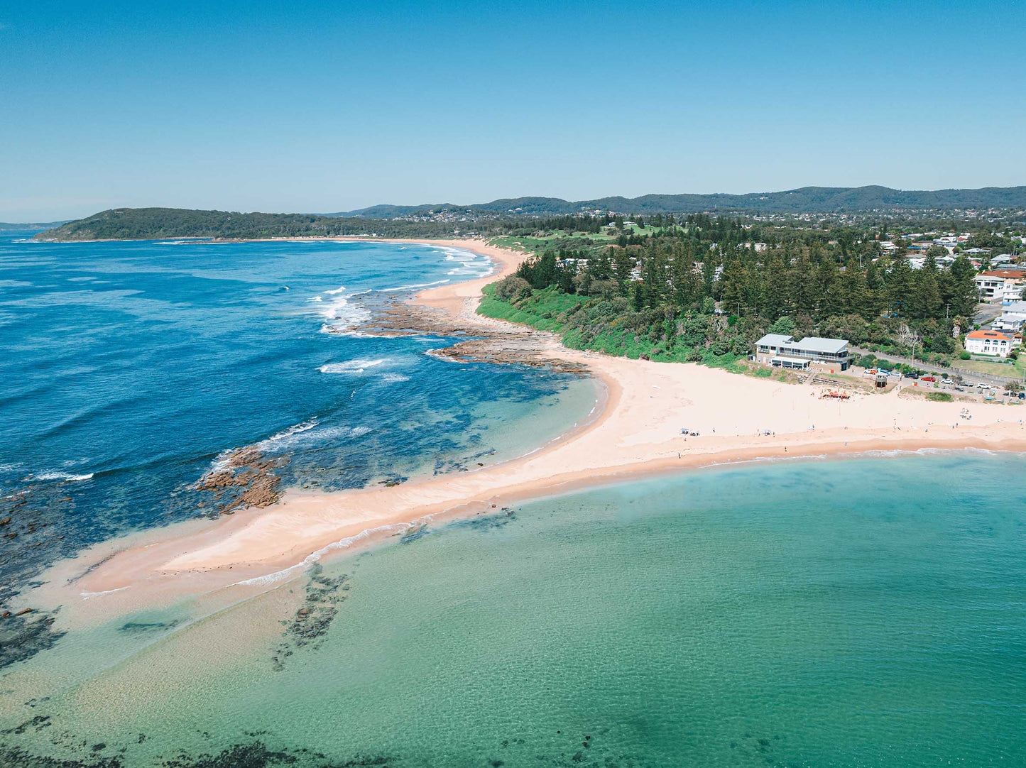 Shapes – Aerial Coastal Print of Toowoon Bay Beach, NSW