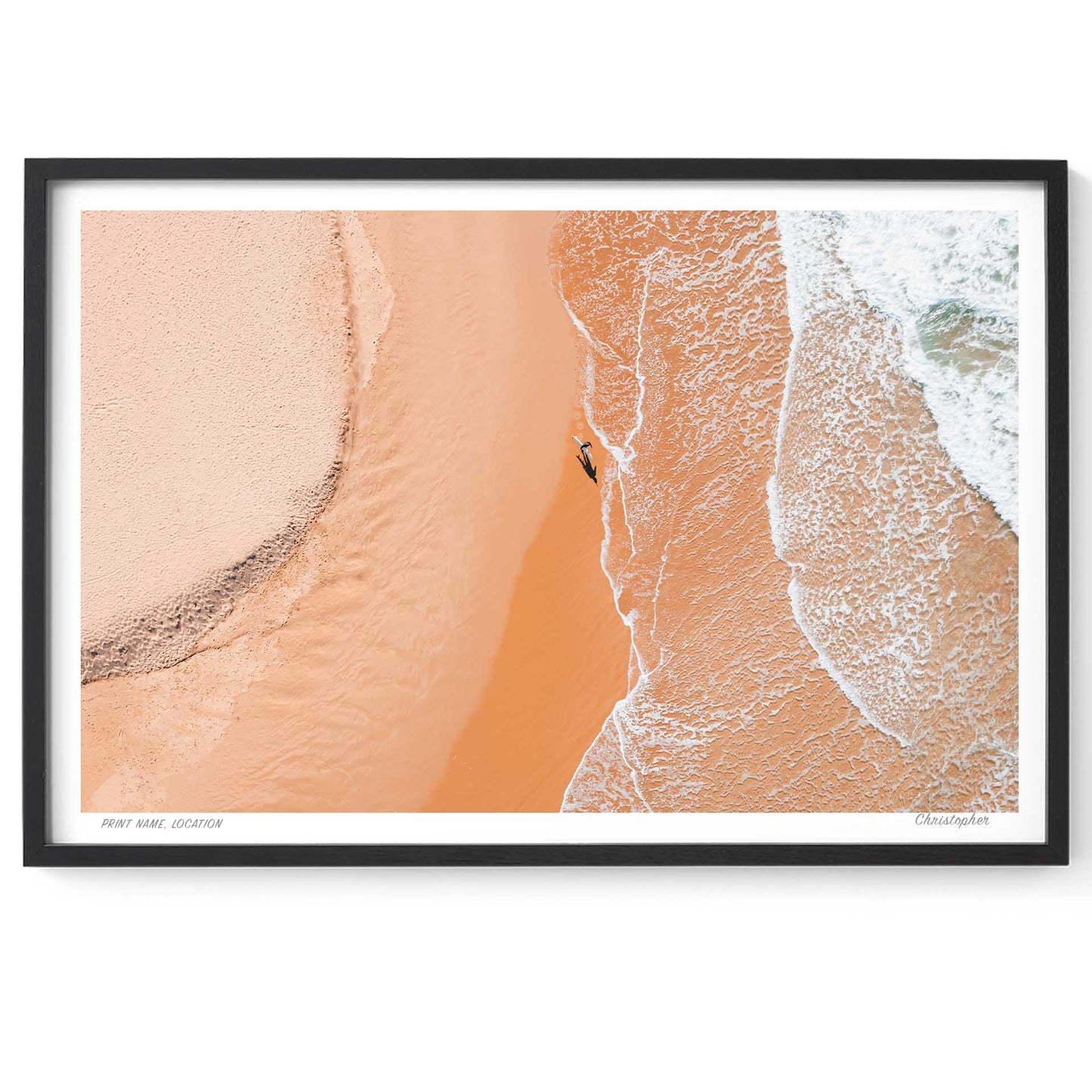 Strolling – Aerial Print of Avoca Beach, NSW