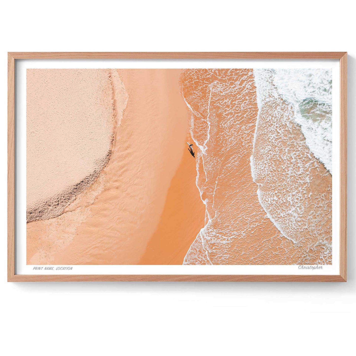 Strolling – Aerial Print of Avoca Beach, NSW