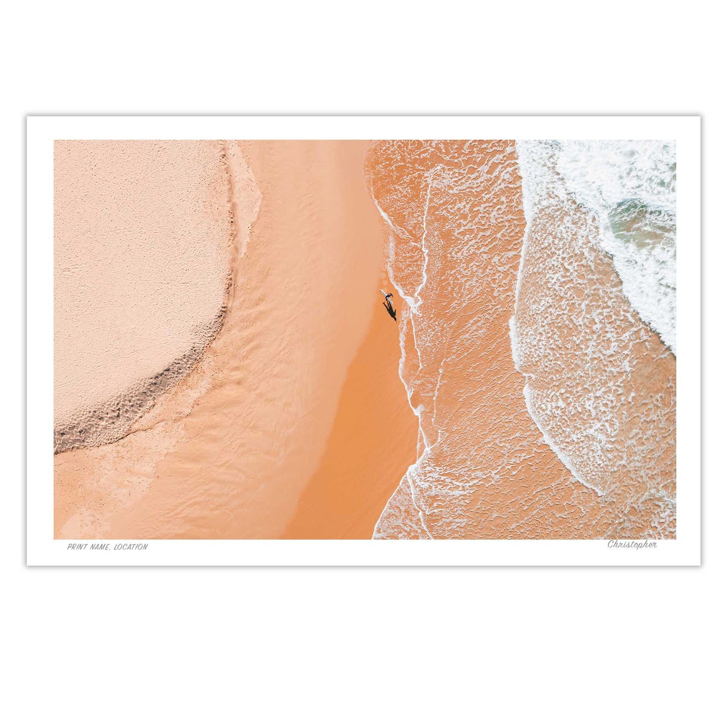 Strolling – Aerial Print of Avoca Beach, NSW
