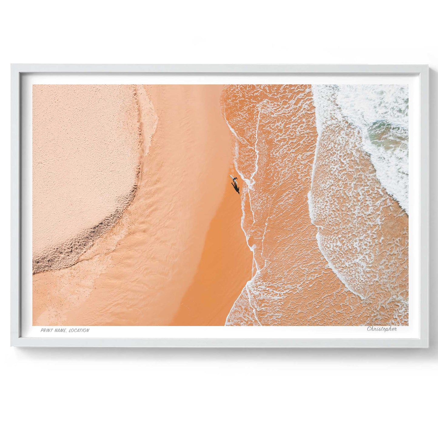 Strolling – Aerial Print of Avoca Beach, NSW