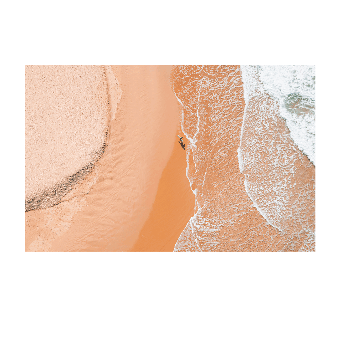 Strolling – Aerial Print of Avoca Beach, NSW