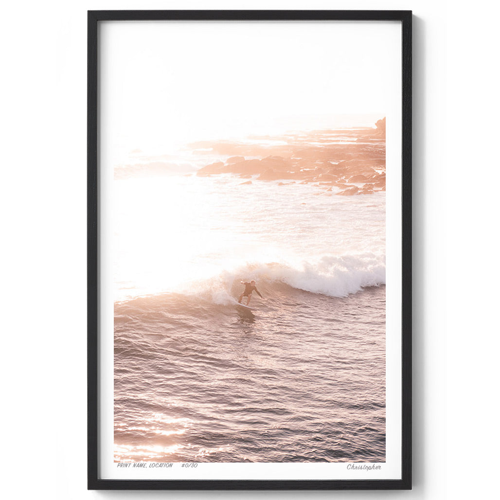Summer Glow – Surfing Coastal Print of Terrigal Beach, NSW