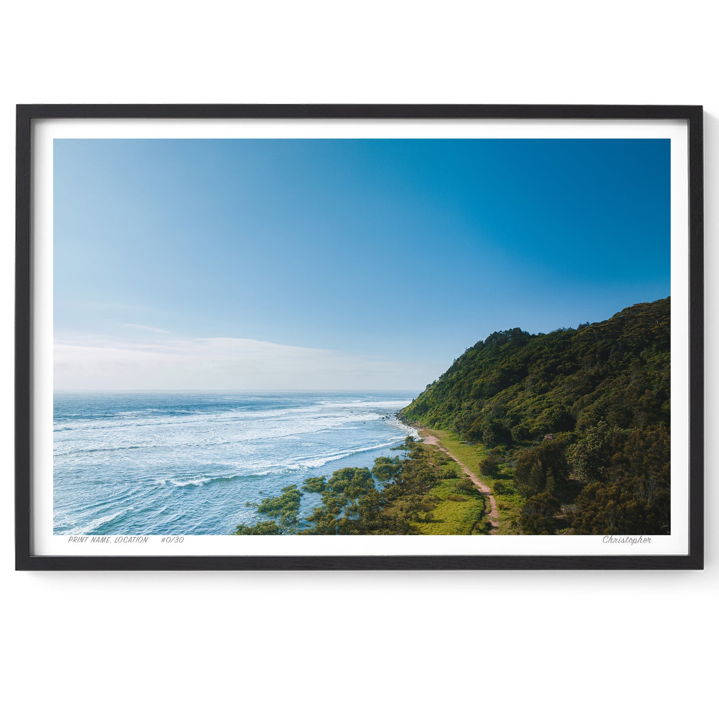 The Track to Nowhere – Aerial Print of Bateau Bay, NSW