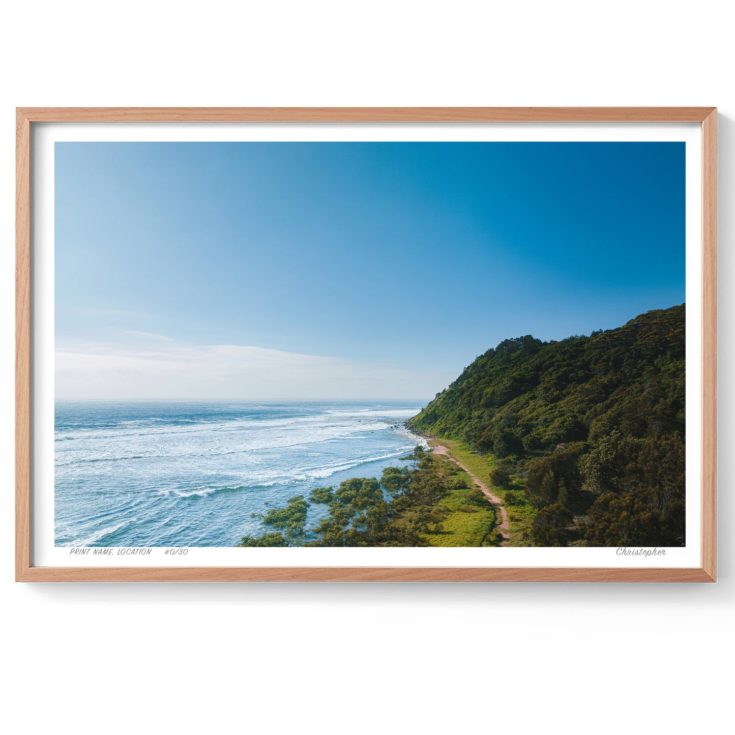 The Track to Nowhere – Aerial Print of Bateau Bay, NSW
