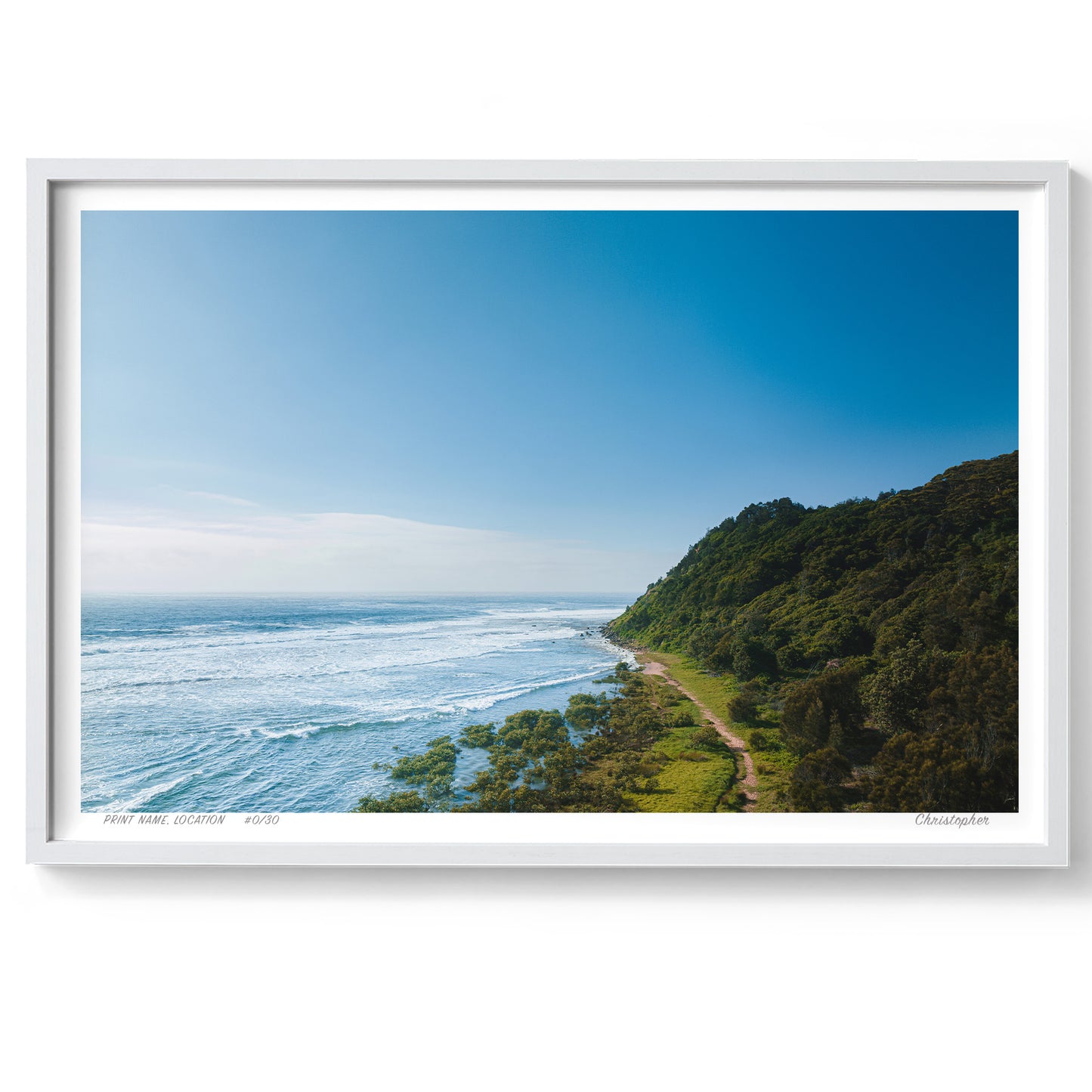The Track to Nowhere – Aerial Print of Bateau Bay, NSW