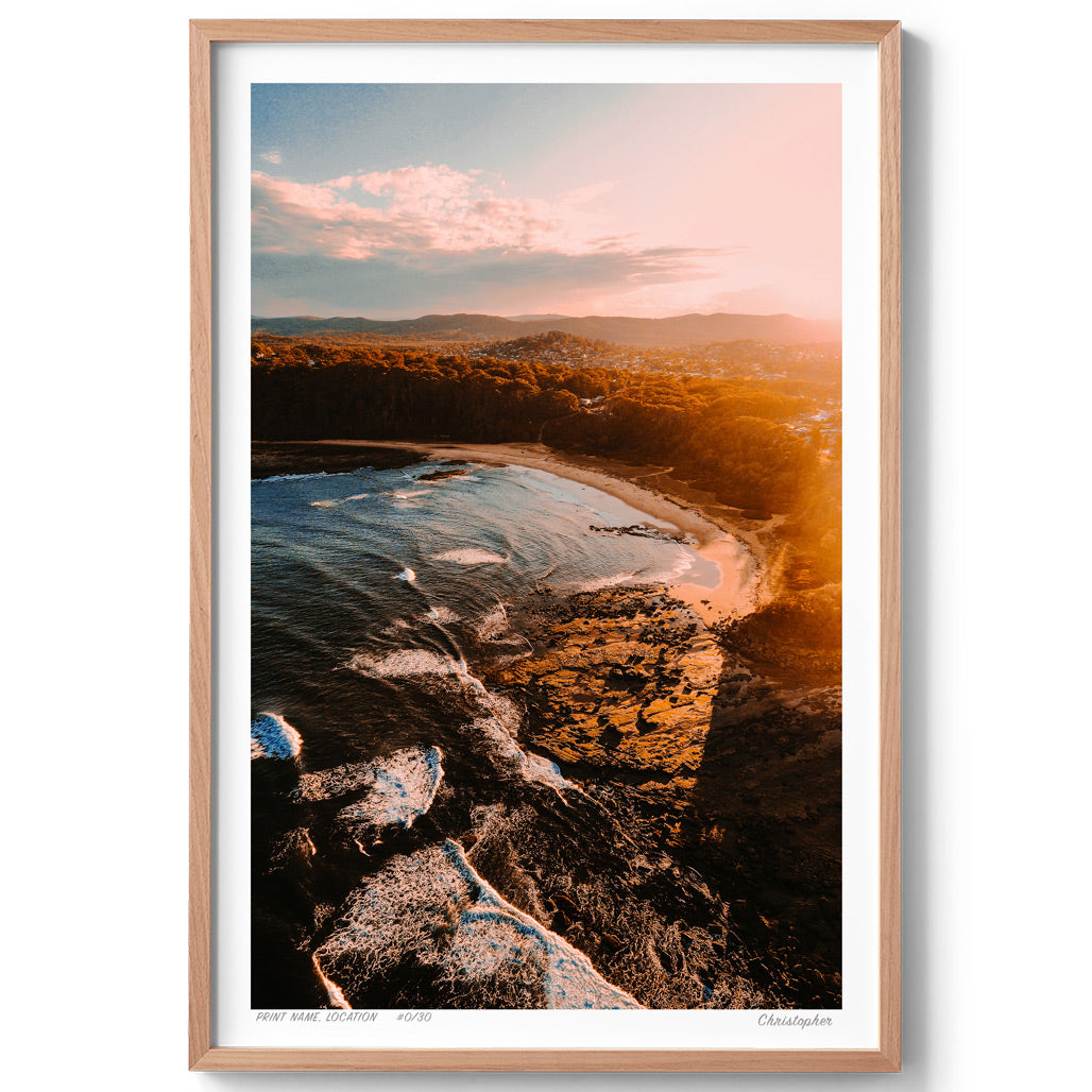 Multiplicity – Aerial Print of Bateau Bay, NSW