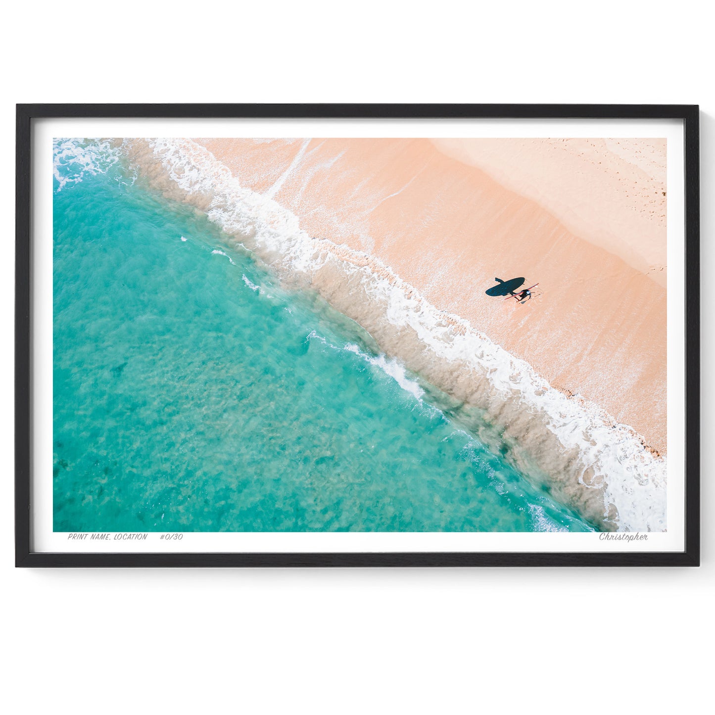 Beach Lines – Coastal Print of Blue Bay, NSW