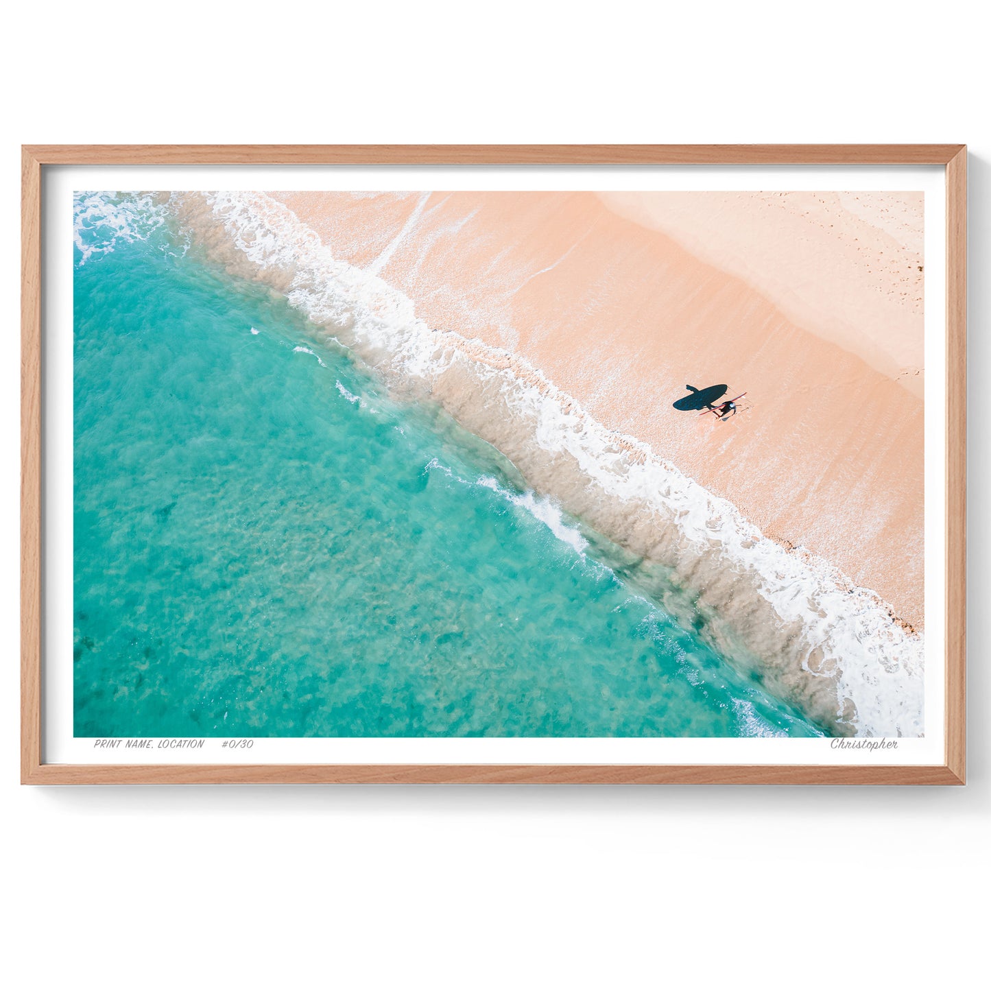 Beach Lines – Coastal Print of Blue Bay, NSW