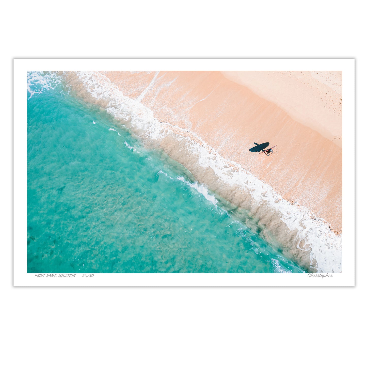Beach Lines – Coastal Print of Blue Bay, NSW