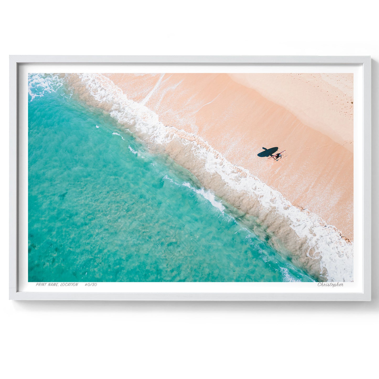 Beach Lines – Coastal Print of Blue Bay, NSW