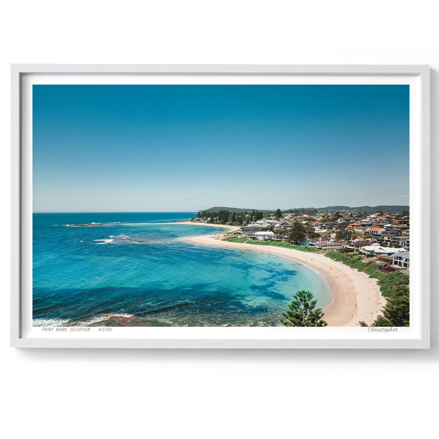 Tour Bay – Aerial Print of Blue Bay, NSW