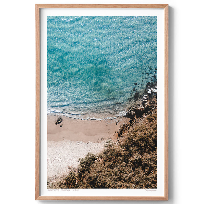 Tranquil – Aerial Print of Byron Bay Beach, NSW