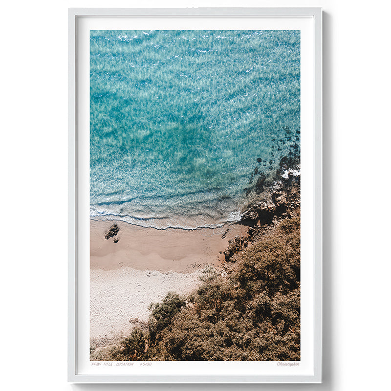 Tranquil – Aerial Print of Byron Bay Beach, NSW