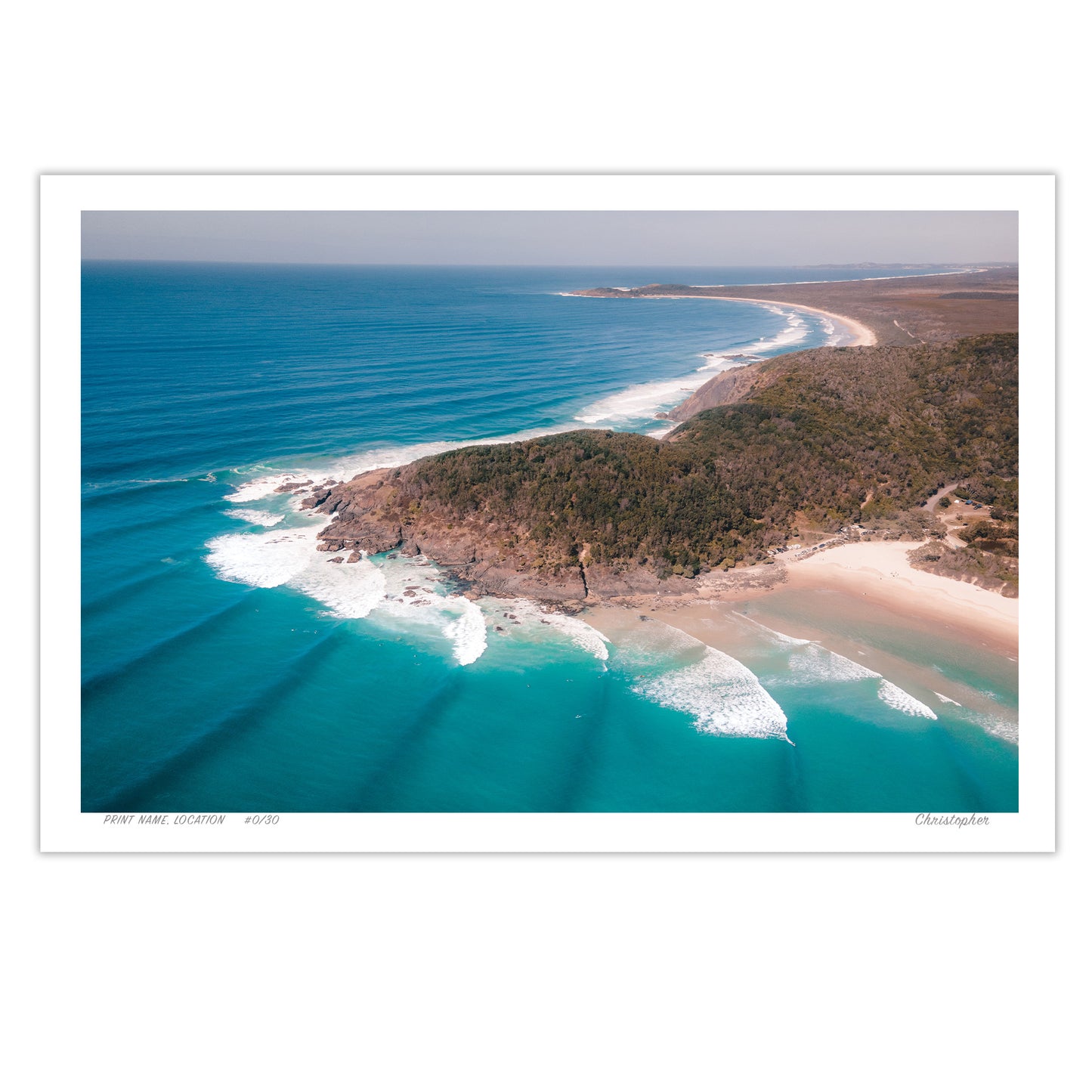 Big Hill – Aerial Print of Crescent Head, NSW