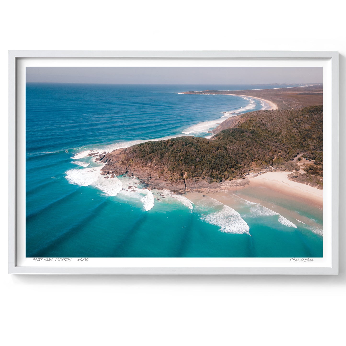 Big Hill – Aerial Print of Crescent Head, NSW