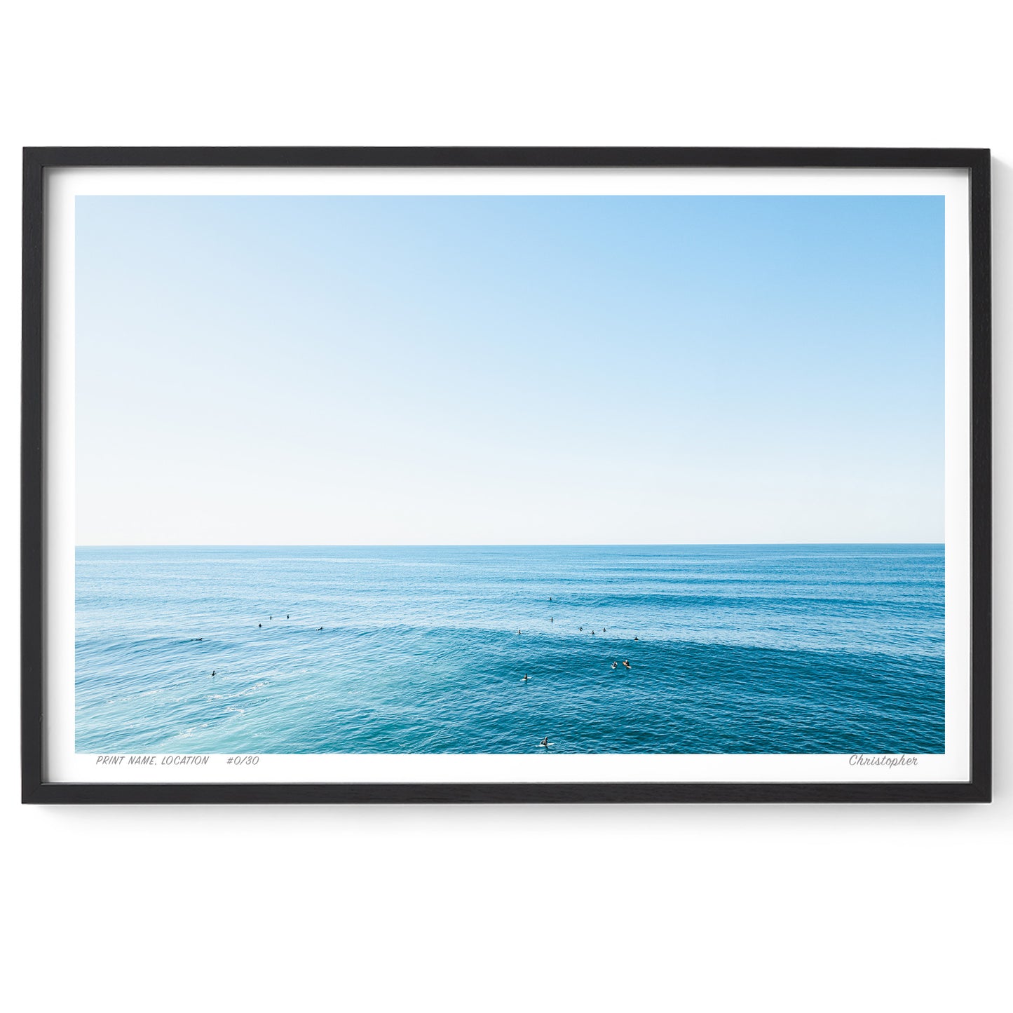Beach Blues – Coastal Print of Forresters Beach, NSW