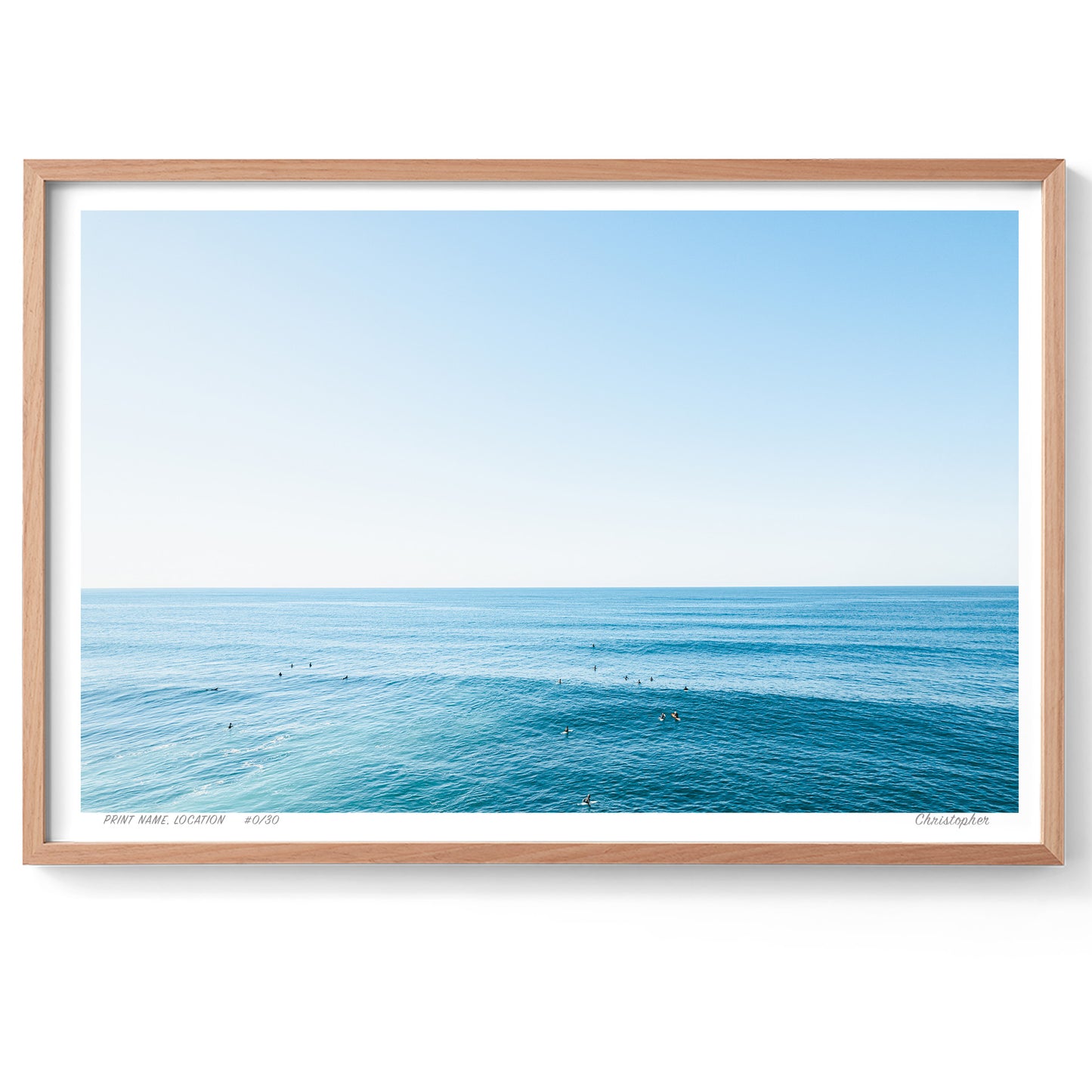 Beach Blues – Coastal Print of Forresters Beach, NSW