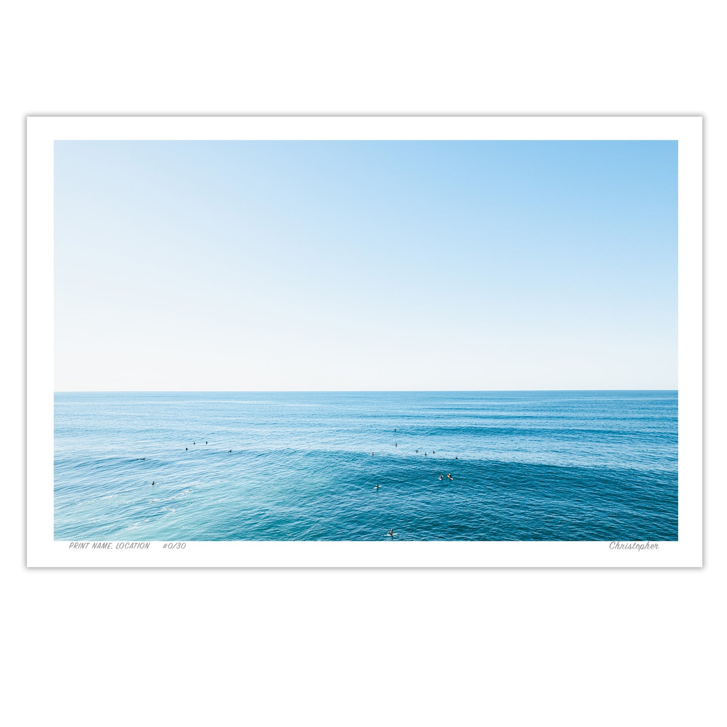 Beach Blues – Coastal Print of Forresters Beach, NSW