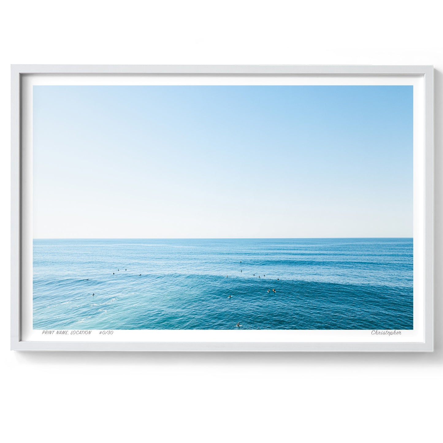 Beach Blues – Coastal Print of Forresters Beach, NSW