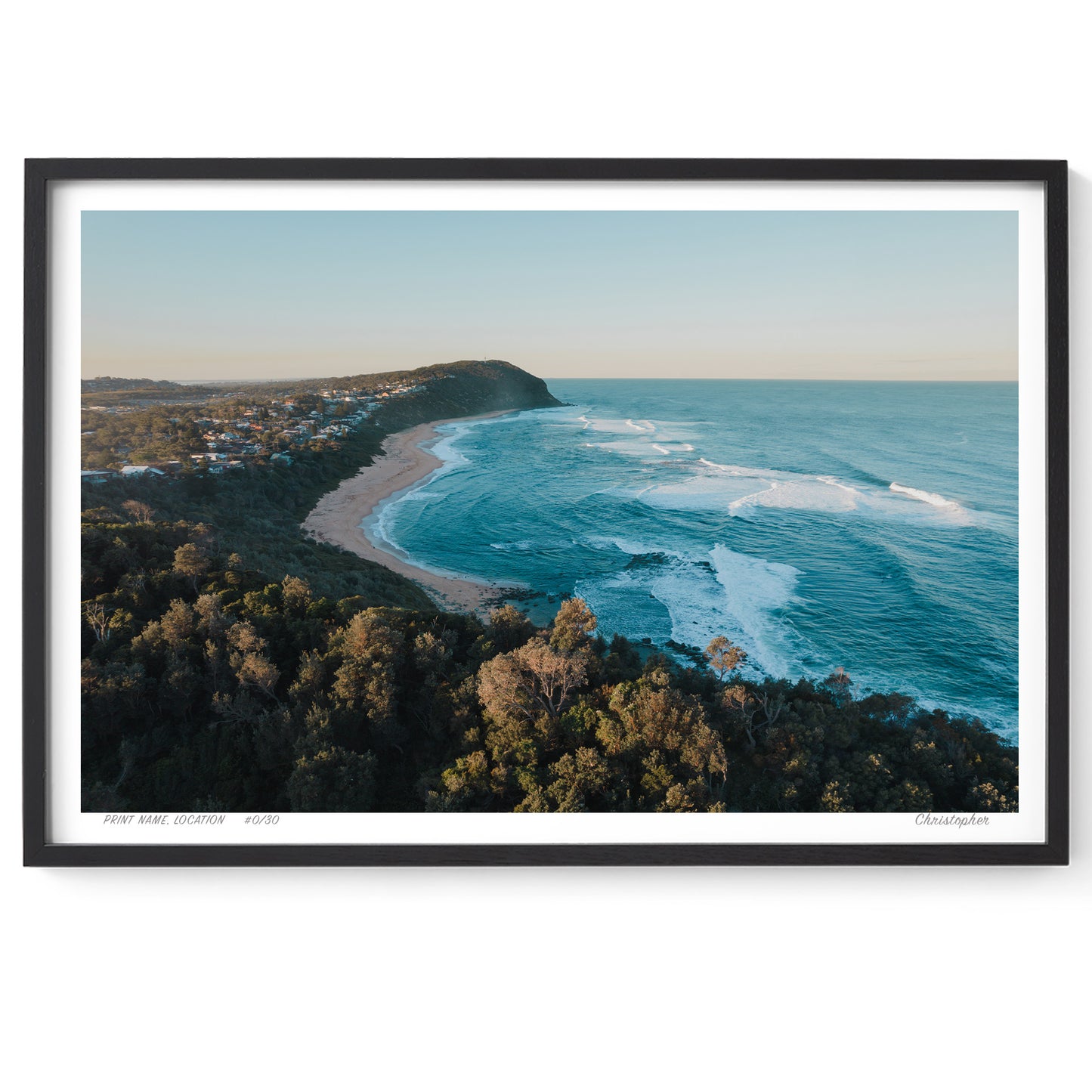Coastal Serenity – Ocean Print of Forresters Beach, NSW