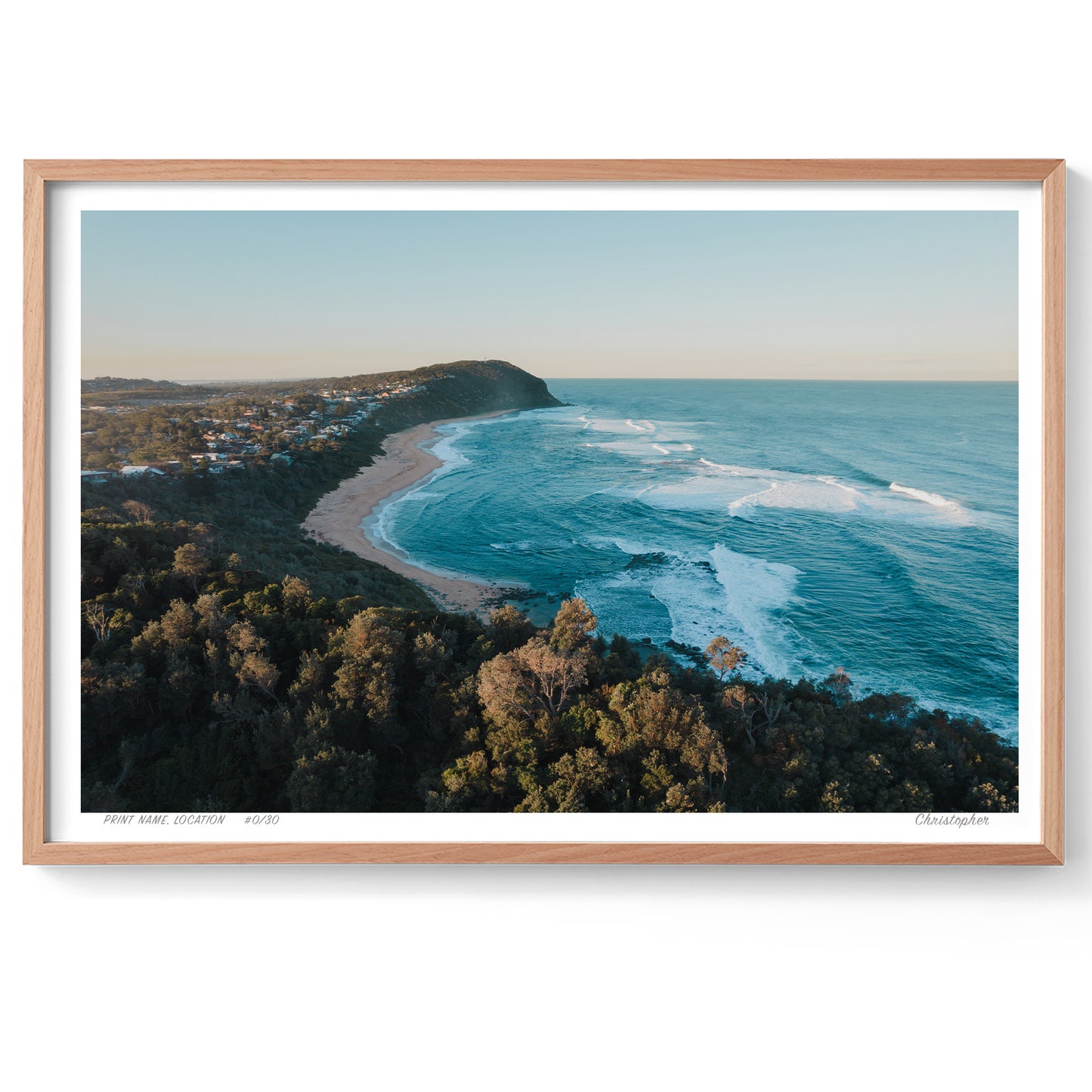 Coastal Serenity – Ocean Print of Forresters Beach, NSW