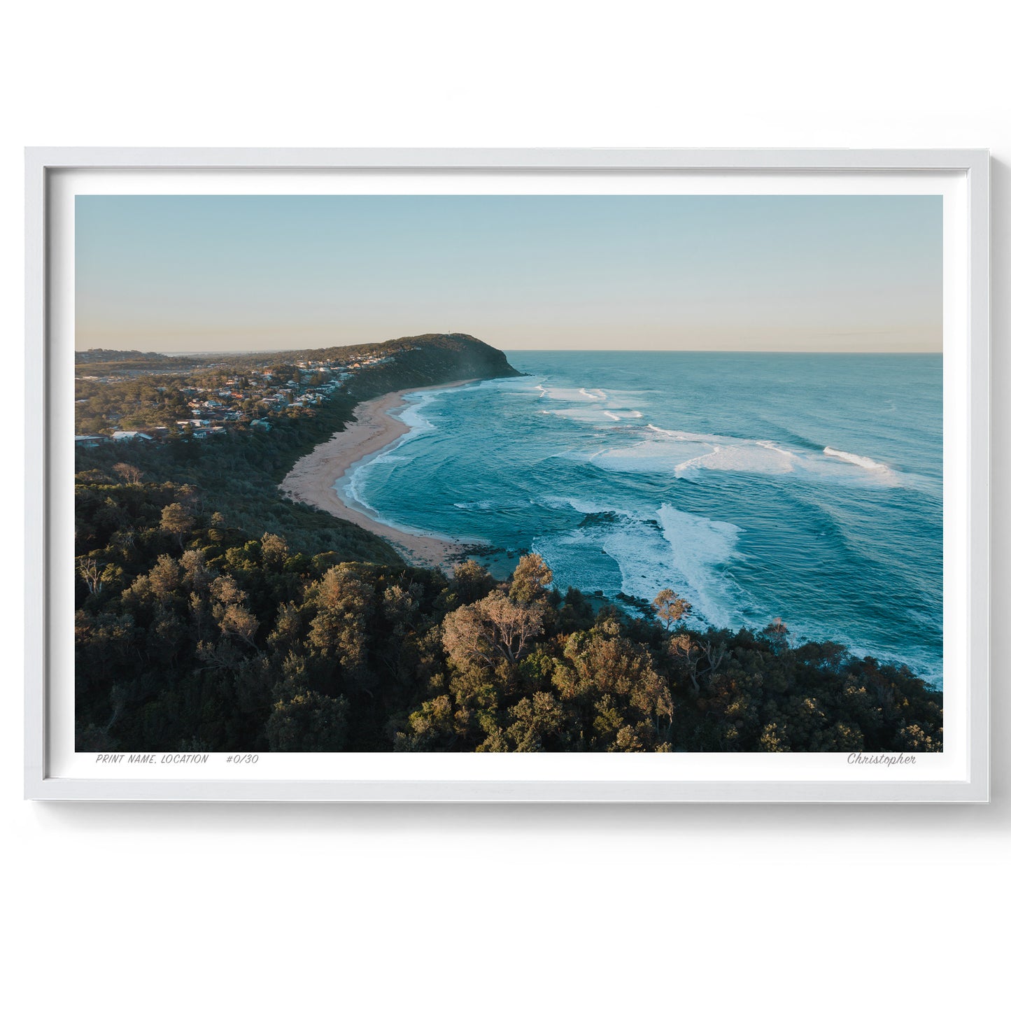 Coastal Serenity – Ocean Print of Forresters Beach, NSW