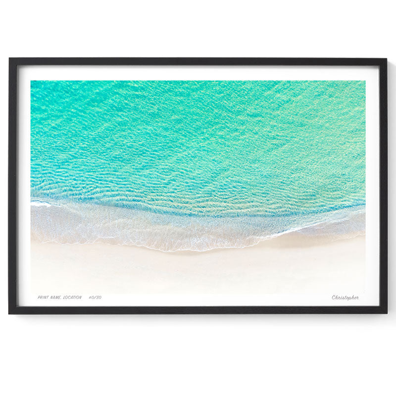 Clarity – Aerial Ocean Print of Forresters Beach, NSW