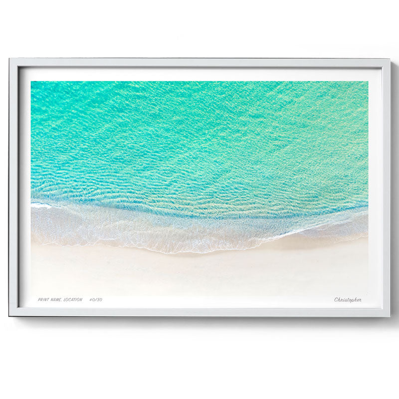 Clarity – Aerial Ocean Print of Forresters Beach, NSW