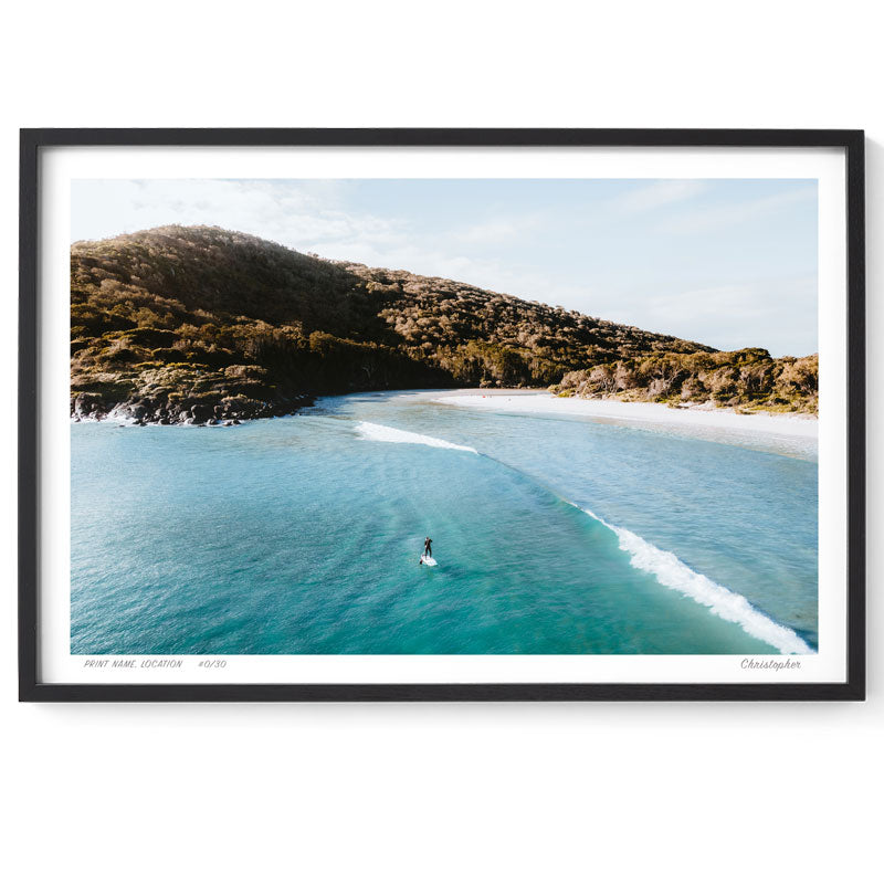Enjoy the View - Aerial Surf Print of Hat Head, NSW
