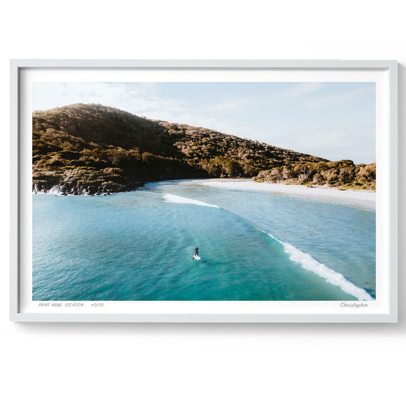 Enjoy the View - Aerial Surf Print of Hat Head, NSW