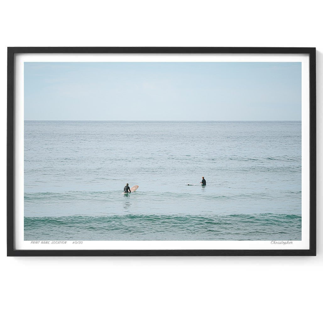 Longboards go to Heaven - Coastal Print of Macmasters Beach, NSW Print - From Above Images