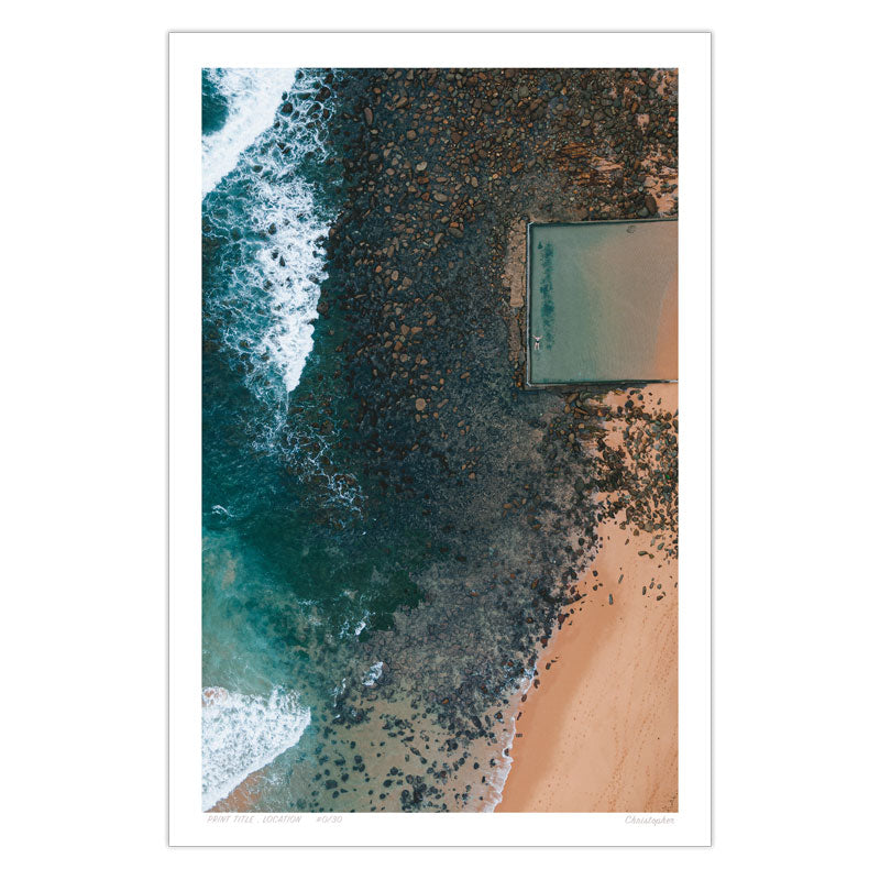 Tidal Contrast – Ocean Pool Print of Macmasters Beach, NSW