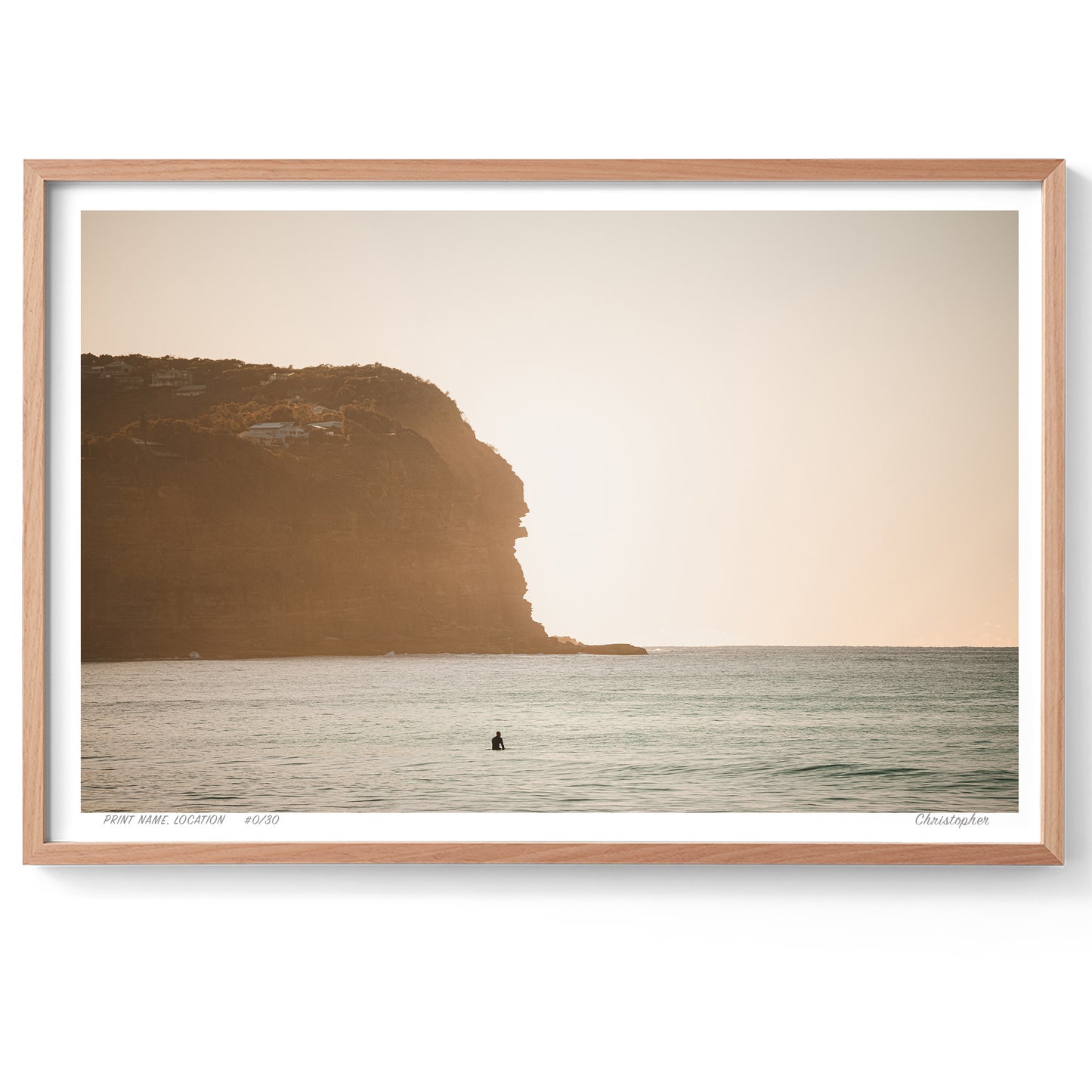 Sunrise Surfer – Coastal Print of Macmasters Beach, NSW