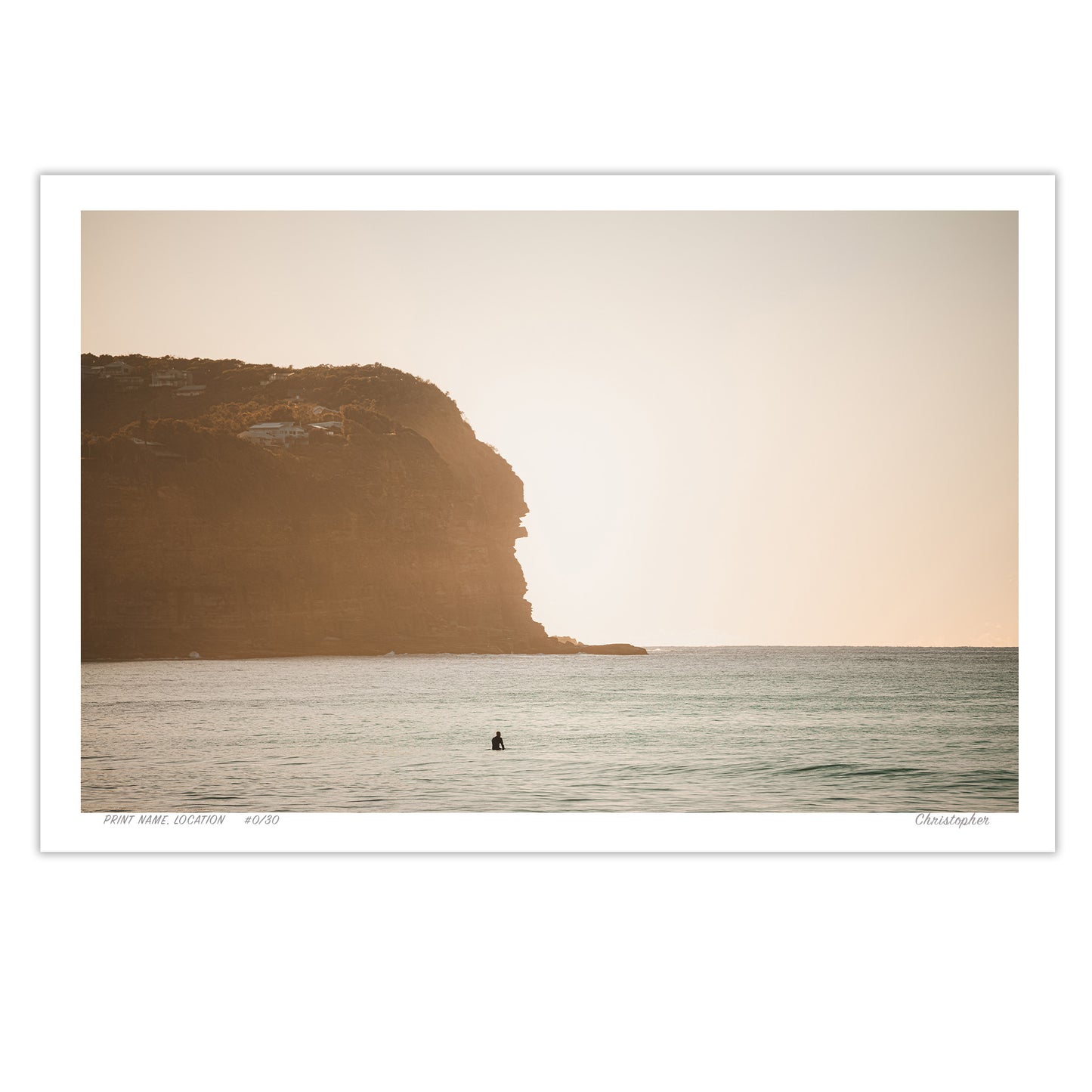 Sunrise Surfer – Coastal Print of Macmasters Beach, NSW