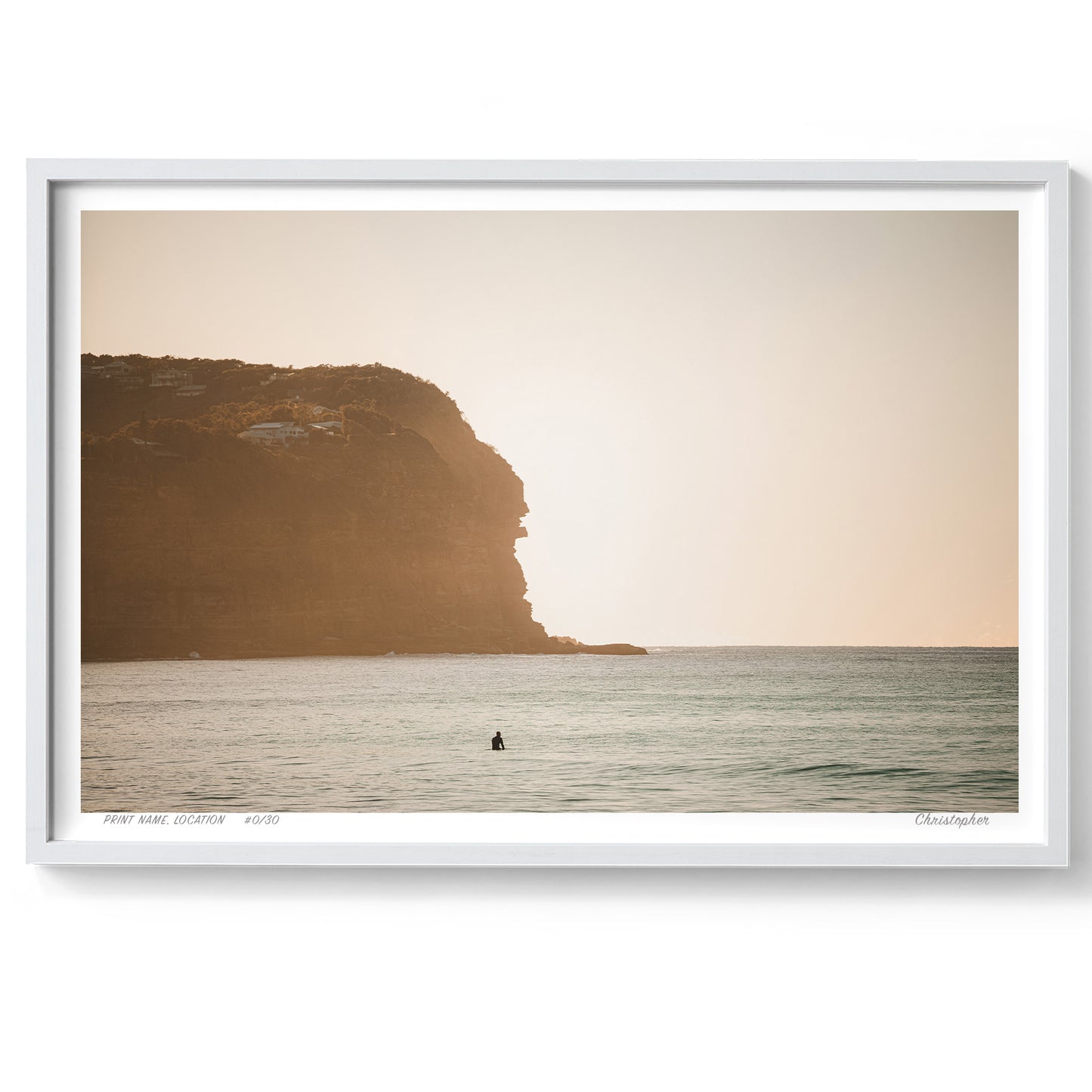Sunrise Surfer – Coastal Print of Macmasters Beach, NSW