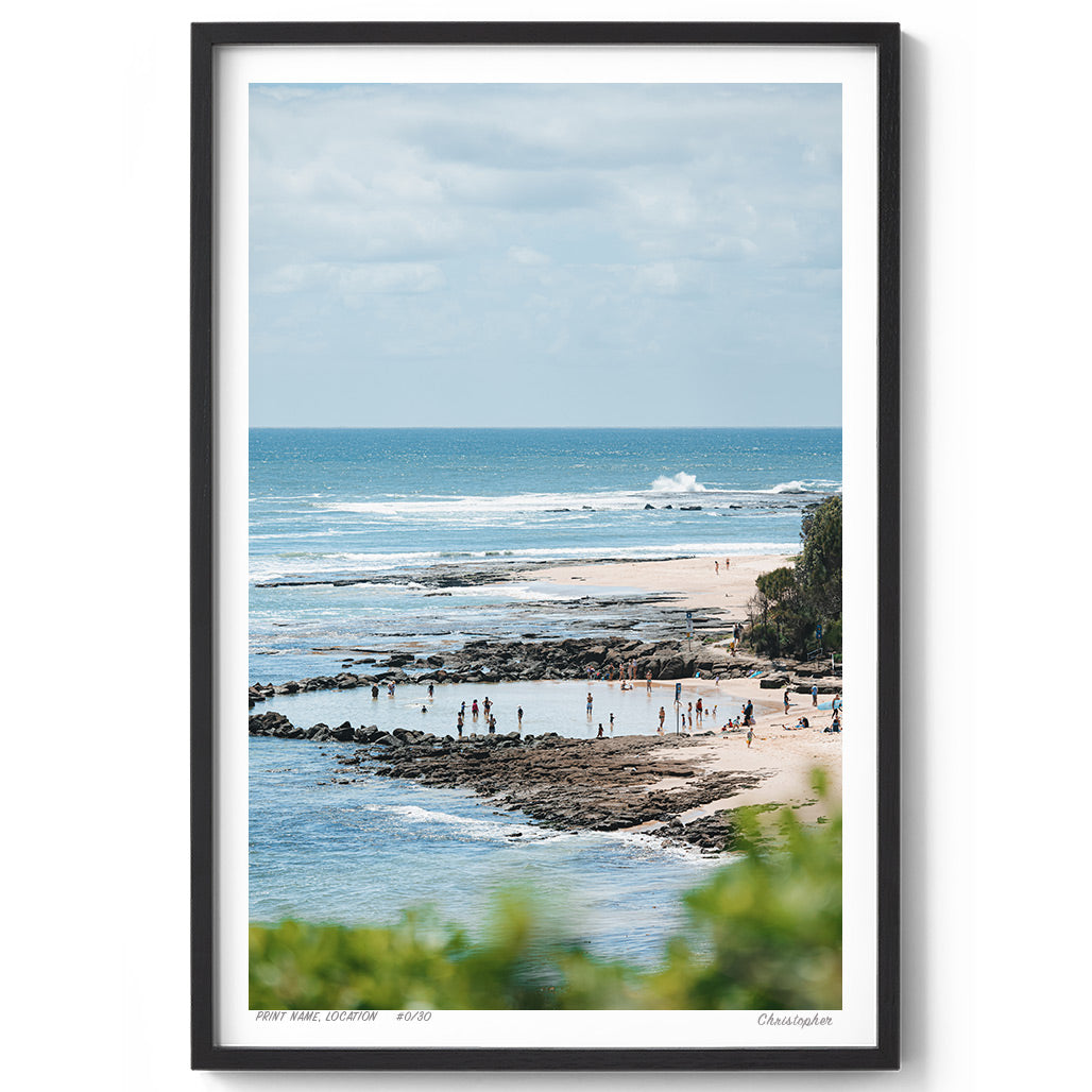 The Pools – Coastal Print of Norah Head Beach, NSW