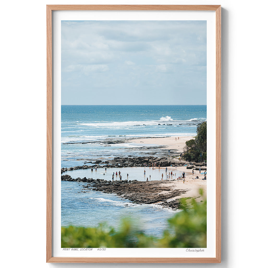 The Pools – Coastal Print of Norah Head Beach, NSW