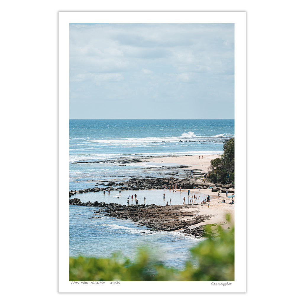 The Pools – Coastal Print of Norah Head Beach, NSW