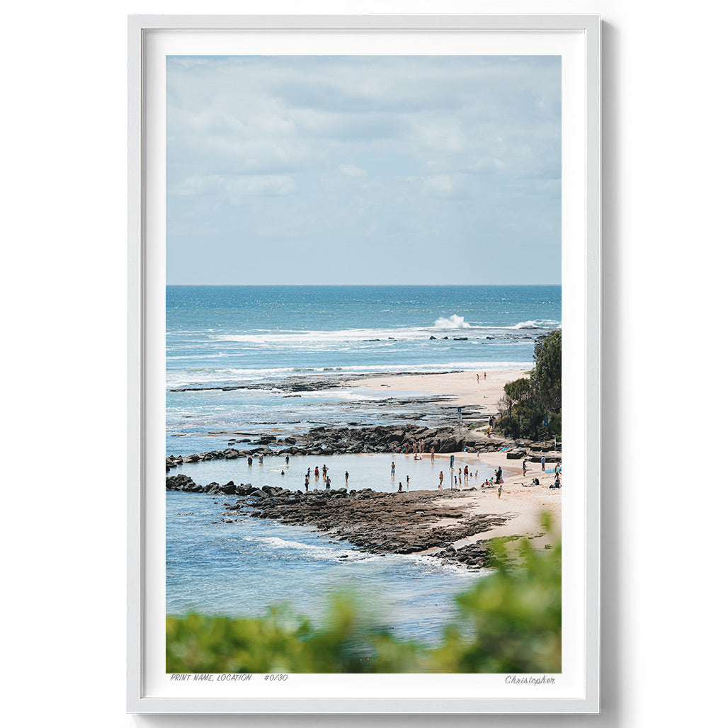 The Pools – Coastal Print of Norah Head Beach, NSW