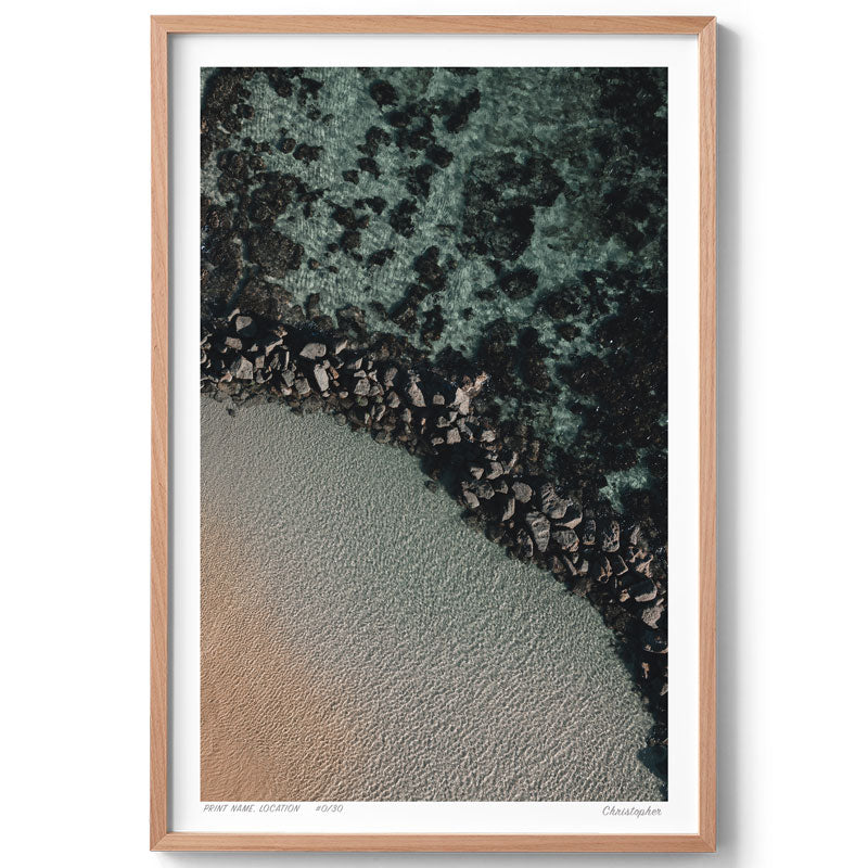 Nature’s Playground – Aerial Print of Soldiers Beach, NSW